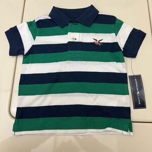 American Living Boys 12M Short Sleeve Polo Shirt 100% Cotton NWT
